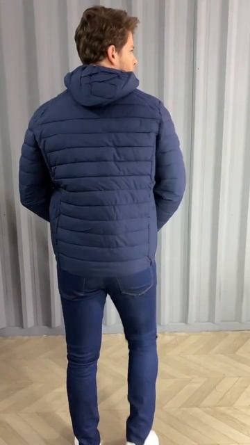 Jaqueta Masculina Puffer Impermeável Gorro Removível смотреть онлайн