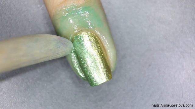 Spring Metalic Flower Gradient / Весенний градиент с металликом и цветами