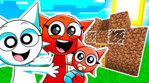 У СПРУНКОВ РОДИЛСЯ РЕБЁНОК и Я ПОСТРОИЛ ИМ ДОМ в МАЙНКРАФТ МРУНА ВЕНДА