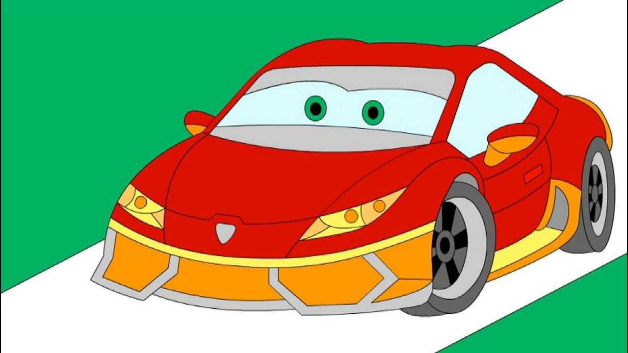 Мультик про машинки для малышей. Раскрашиваем и учим цвета смотреть онлайн