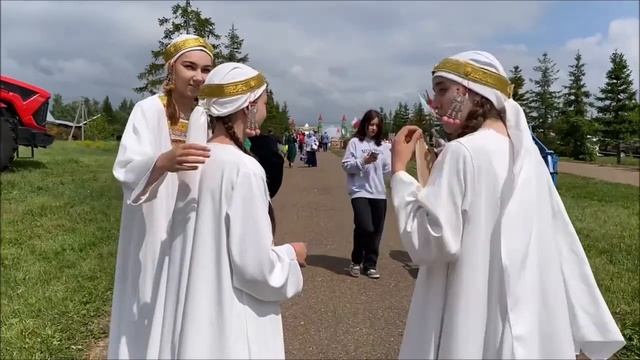 Сабантуй - татарский национальный праздник. Лаишево, 08 06 2024. Татарстан, Россия смотреть онлайн