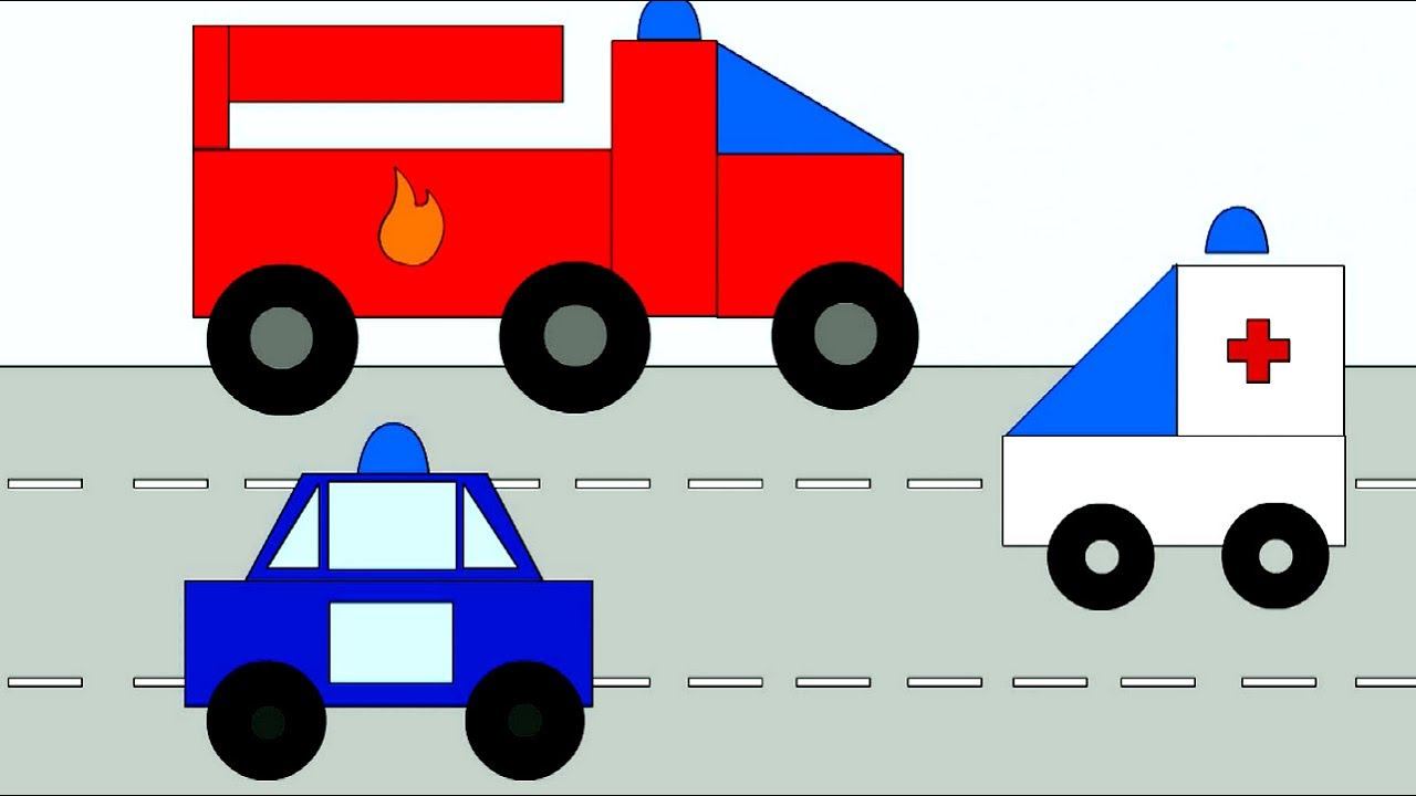 Мультик для малышей Учим фигуры Собираем машины смотреть онлайн