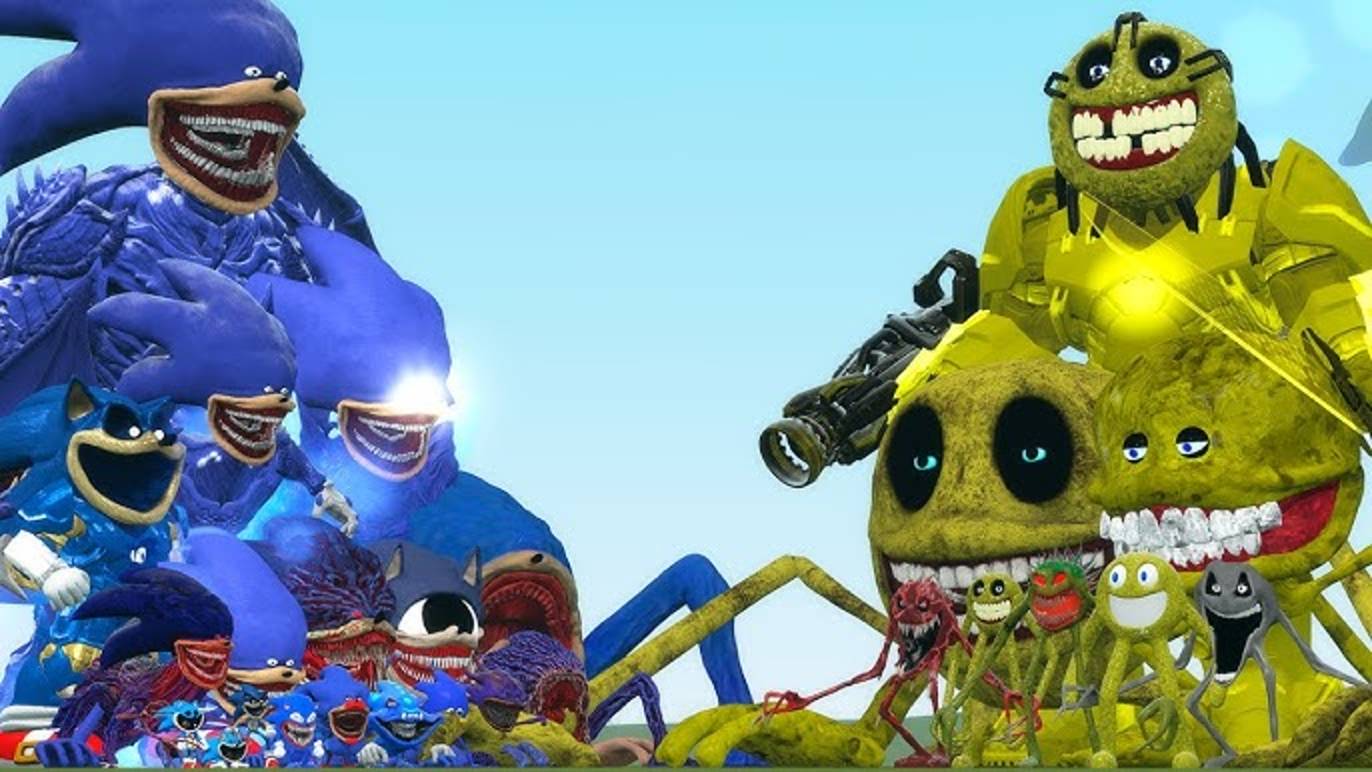 ВСЕ СЕМЬЯ CTHULHU SONIC MONSTERS против ROBLOX INNYUME SMILEY’S в Garry’s Mod! 😱 ЭПИЧНАЯ БИТВА! смотреть онлайн