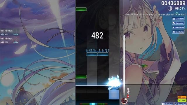 [Osu! mania] MYTH&ROID-STYX HELIX⭐3 смотреть онлайн