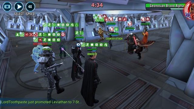 SWGOH TW - DTMG (no Omi) v Trench Omi x2 смотреть онлайн