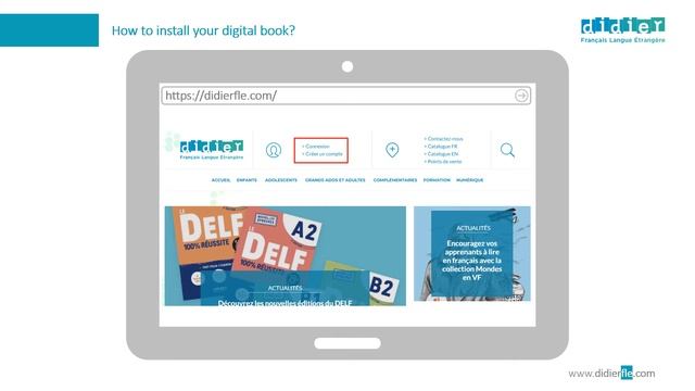 How To Install Your Didier FLE's Digital Interactive Book Or Workbook ? English Version
