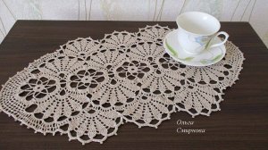 ОРИГИНАЛЬНАЯ ОВАЛЬНАЯ САЛФЕТКА. ЧАСТЬ 3