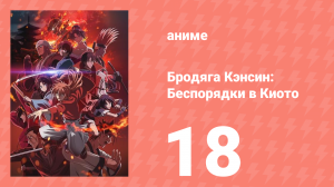 Бродяга Кэнсин: Беспорядки в Киото 18 серия (аниме-сериал, 2024)