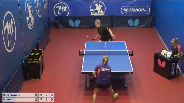 Настольный теннис матч 240620 15 16:05 Шевцова Екатерина Пуйто Дарья