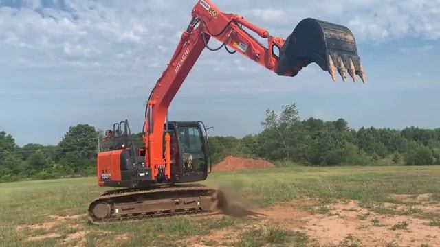 HITACHI ZX130 LCN-6 EXCAVATOR WITH WORKING INSPECTION смотреть онлайн