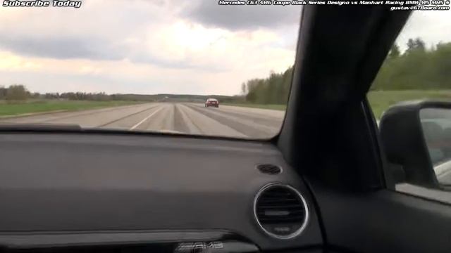 Mercedes C63 AMG Coupe Black Series Designo vs Manhart Racing BMW M5 MH5 S смотреть онлайн