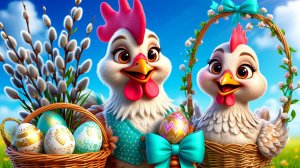 Со Светлой Пасхой Поздравления! Мультяшные Поздравления и Пожелания! С Праздником ПАСХИ! Мультик
