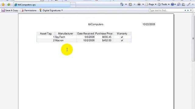 Access 2007: Save Table As PDF Or XPS File смотреть онлайн