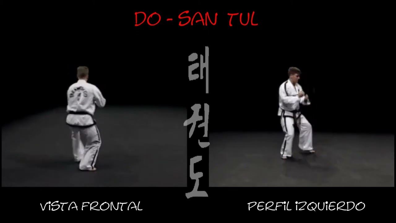 До Сан видео тхэквондо туль на зеленый пояс в тхэквондо хьенг 24 движения 6 гып, комплекс Do San Tul смотреть онлайн