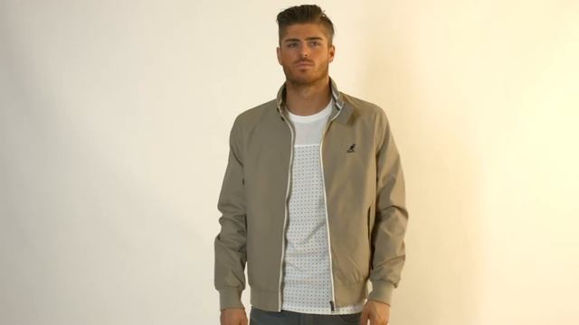 KANGOL MENS ALDAN JACKET STONE смотреть онлайн