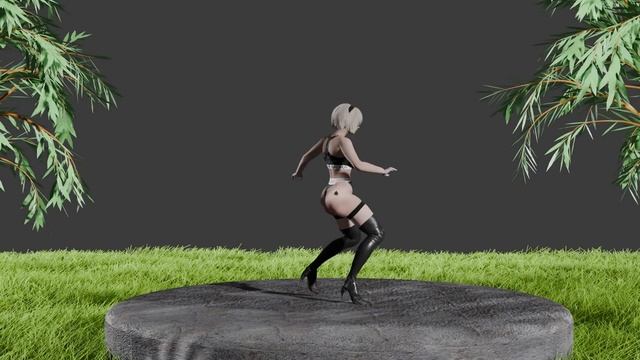 2B - BLACKED Sports Bra - NieR: Automata PC Outfit / Skin Mod смотреть онлайн