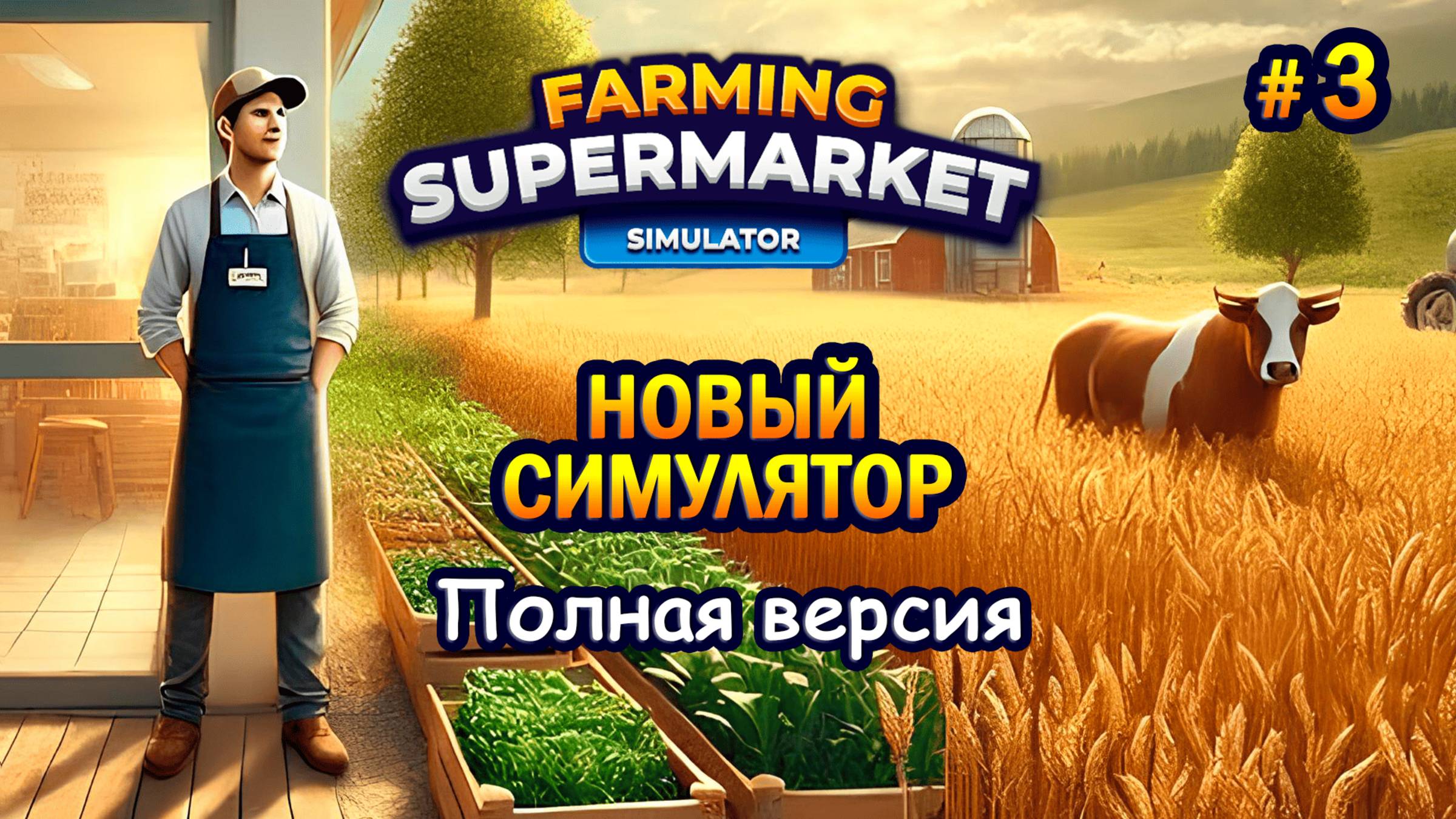 НОВЫЙ СИМУЛЯТОР | Полная версия ӏ Farming & Supermarket Simulator #3