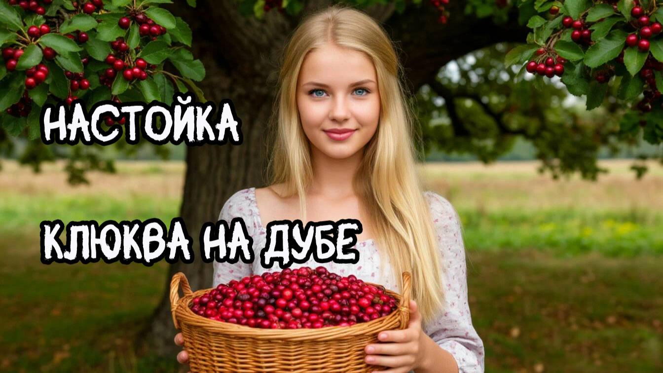 Настойка Клюква на дубе