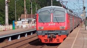 Электропоезд ЭД4М-0304 сообщением «Нижегородская - Фрязево», платформа Чёрное 16.05.2023 г.