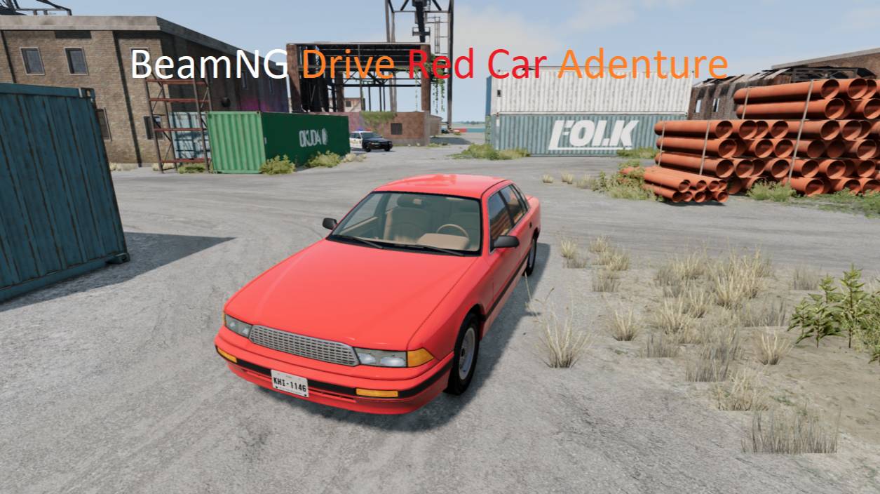 Beamng Drive Red Car Adventure