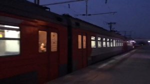 «Супер приветливая бригада» Электропоезд ЭД9М-171 сообщением Елец-Грязи прибывает на станцию Липецк