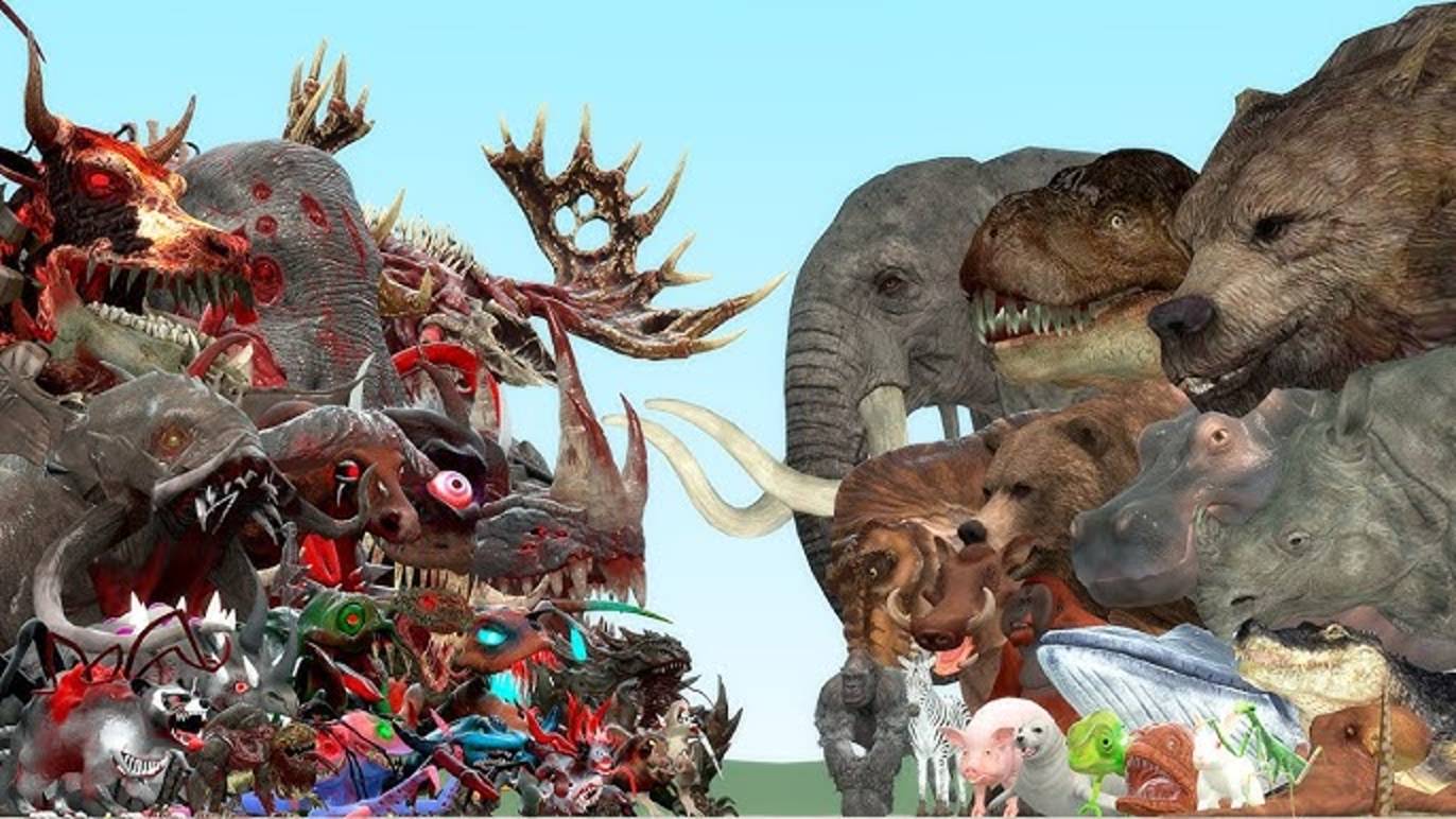 МУТИРОВАННЫЕ ЖИВОТНЫЕ против ОБЫЧНЫХ в Garry’s Mod! 🔥 Инфицированные нападают! смотреть онлайн