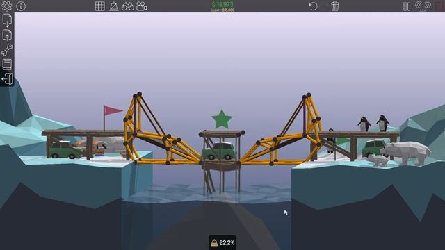 Poly Bridge сверху вниз и наверх, снизу вверх и вниз смотреть онлайн