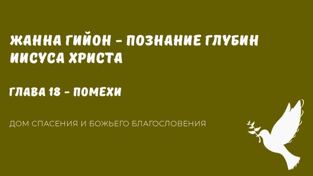 Жанна Гийон Познание глубин Иисуса Христа Аудиокнига Глава 18 смотреть онлайн