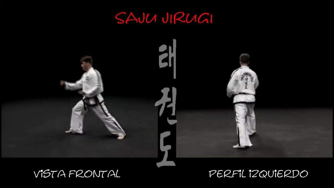 Саджу Чируги видео тхэквондо туль белый пояс 1 комплекс 10(2) гып хьенг Saju Jirugi санжи чуруги смотреть онлайн