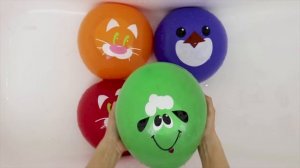 Лопаем шарики с водой Изучаем цвета