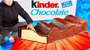 МЫ ПРИГОТОВИЛИ ОГРОМНЫЙ Kinder chocolate ВЕСОМ В 100 КИЛОГРАММ ВАНЗАЙ vanzai в 4K