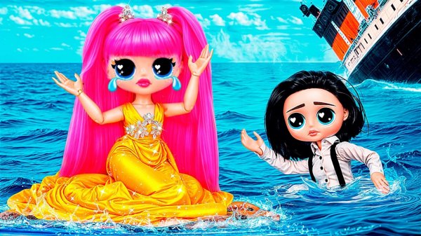 Богатая Леди и Бедный Бродяга Любовная история на Титанике! Поделки для кукол ЛОЛ ОМГ