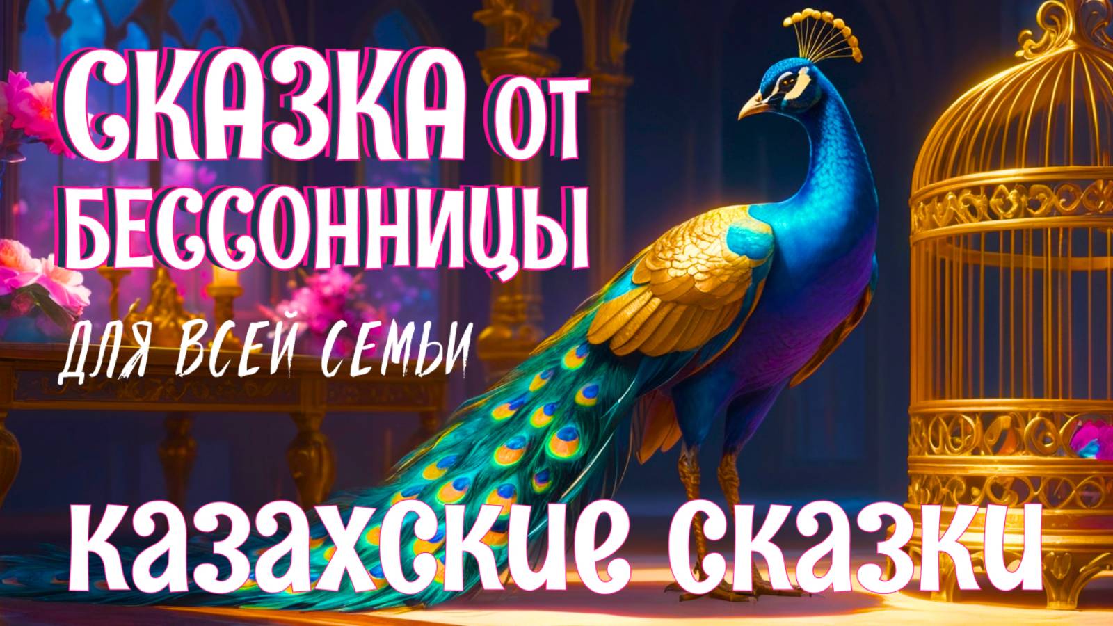 Казахские сказки на ночь для взрослых | Аудиосказки "Чудесная птица" и "Счастье Кадыра" | АСМР камин смотреть онлайн