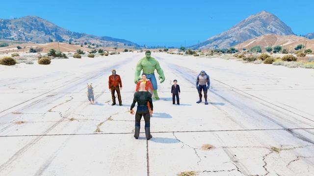 Геройлар Шазам мен Қара адамның стрелкасына келді! (GTA V)