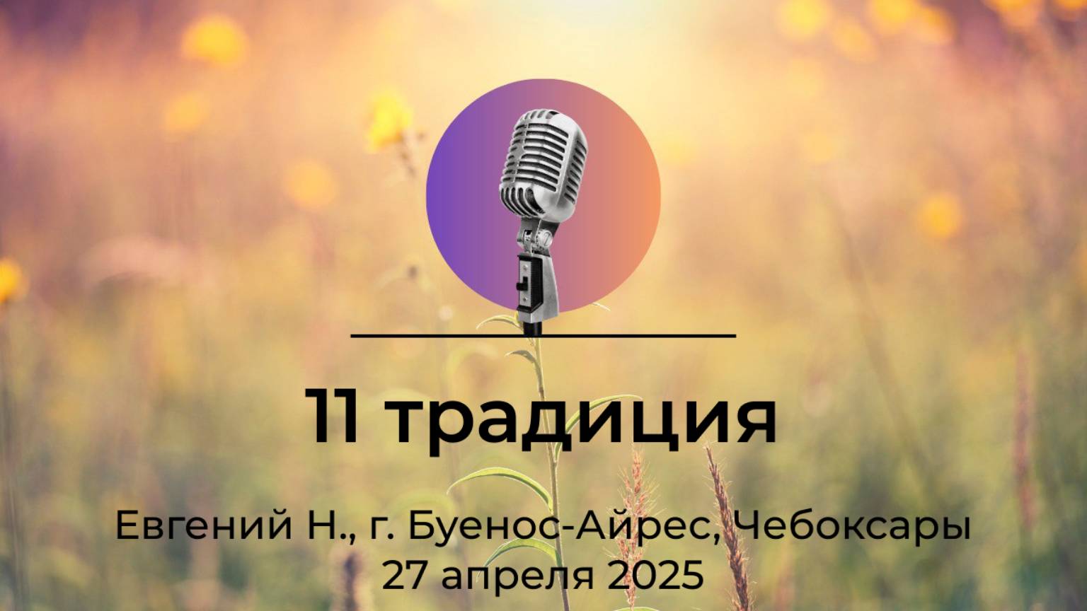 Спикерская АНЗ "11 традиция" Евгений Н., г. Буенос-Айрес, Чебоксары, 27 апреля 2025 года смотреть онлайн