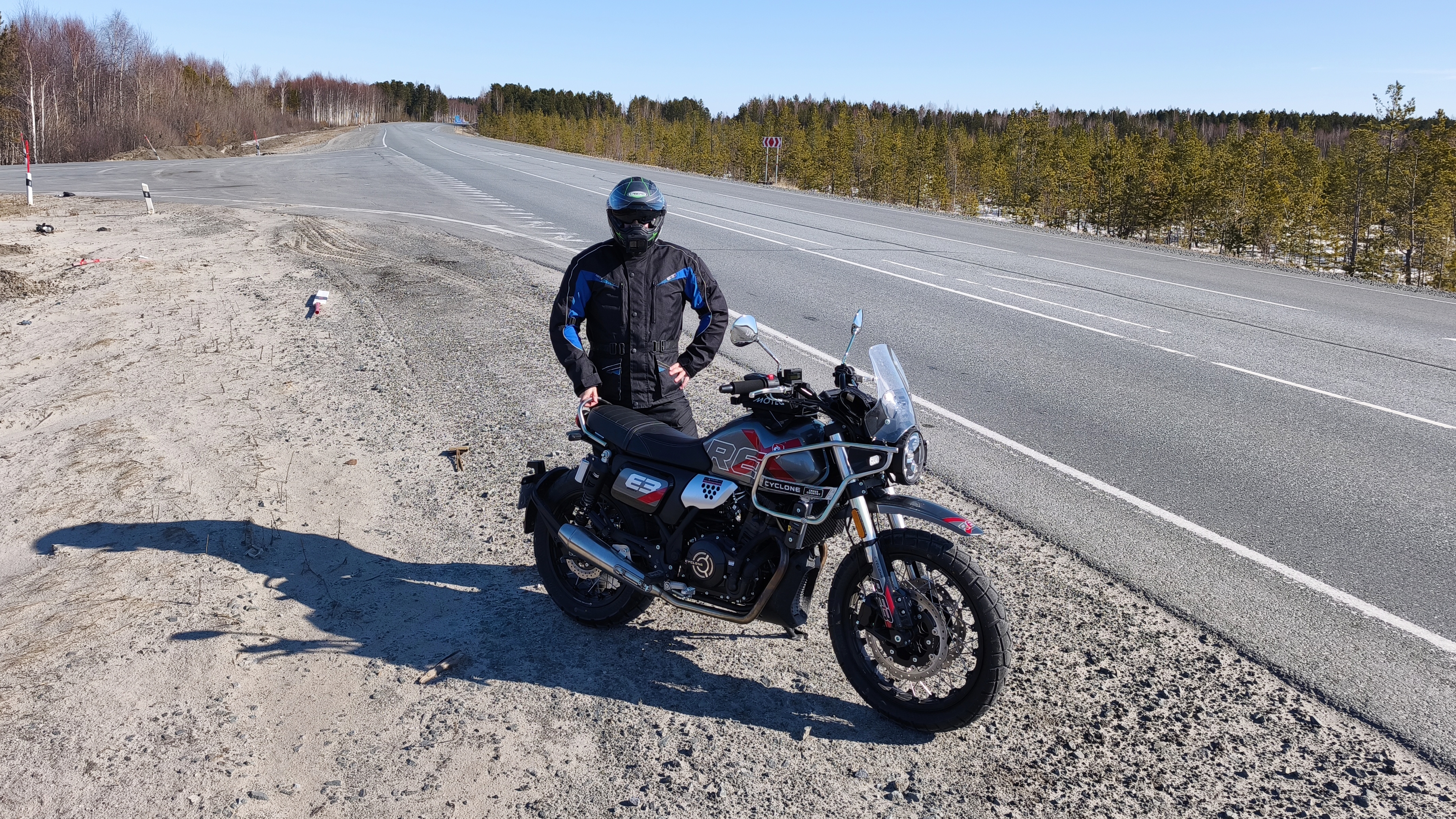 Первый выезд. Cyclone RE3 Scrambler.