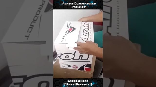 Unboxing Airoh Commander Matt Black Free Pinlock смотреть онлайн