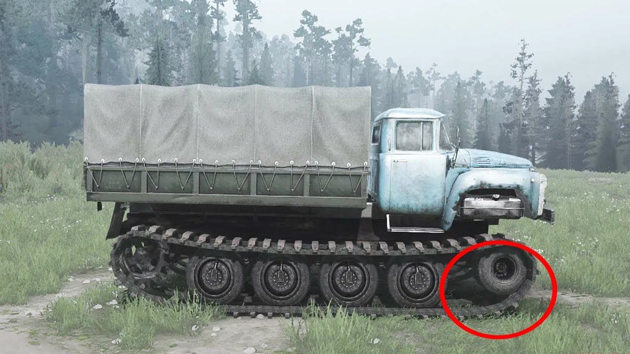 Грузовик ЗИЛ 130 на гусеничном ходу, который мало кто видел