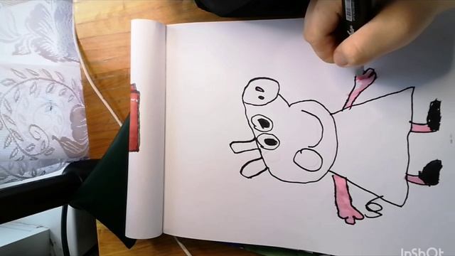 как нарисовать свинку пеппу?