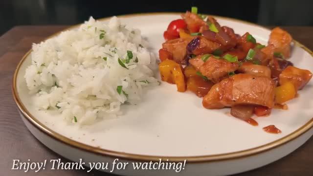 Курица в кисло - сладком соусе смотреть онлайн