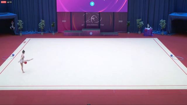 Eva Brezalieva, BUL, ball, Irina Deleanu Cup 2021 AA -21,950 смотреть онлайн