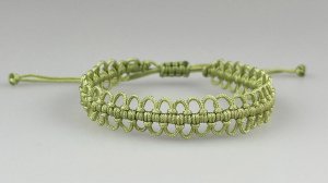 Браслет  с непрерывным узлом  _ Простой цепной браслет-макраме своими руками