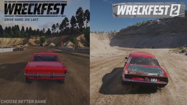Wreckfest 1 vs 2