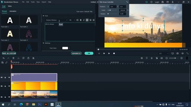Wondershare Filmora: How to add Scrolling Text in Video || Scrolling Text Tutorial in Urdu/Hindi смотреть онлайн
