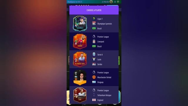 играю в Pack Opener For Fut 21