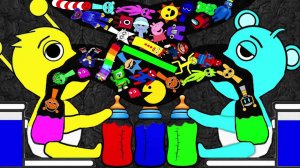 Спрунки Скай и Саймон поедают популярных персонажей