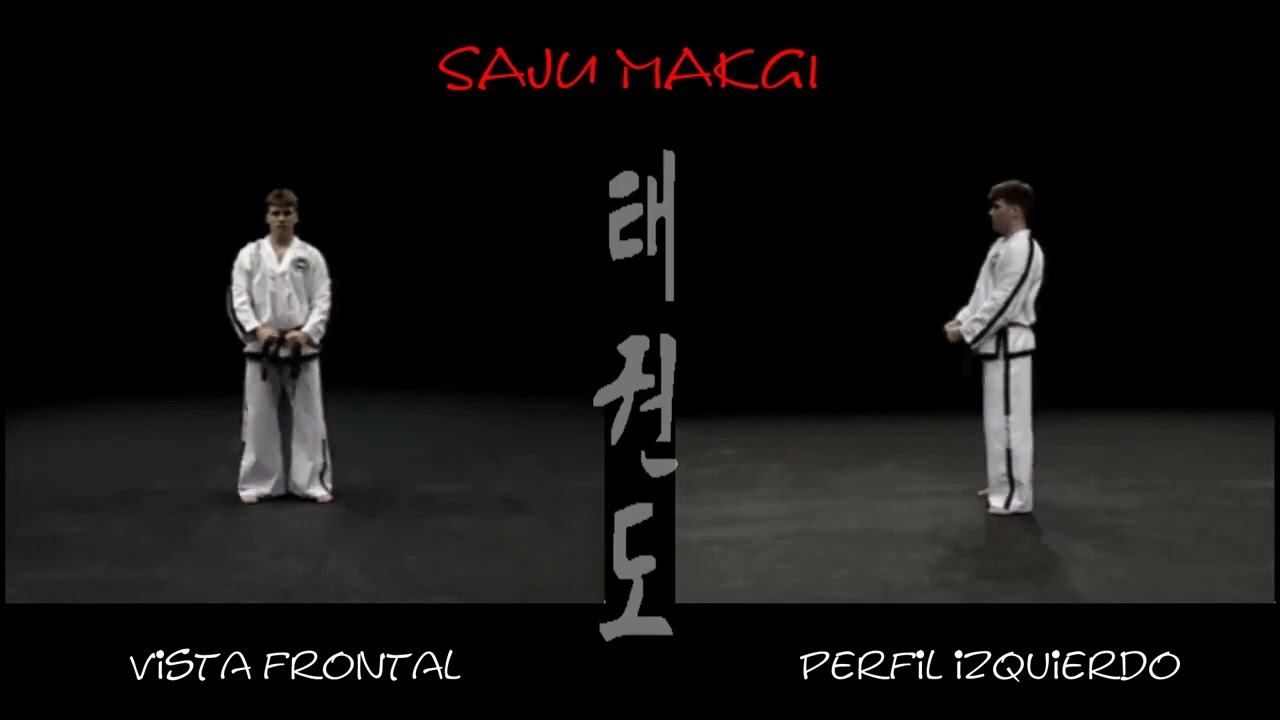 Саджу Макги видео в тхэквондо туль на белый пояс 2 комплекс , 10(3) гып, хьенг Saju Makgi Tul смотреть онлайн