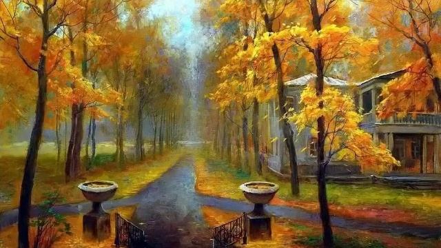 Картины осенние пейзажи.mp4 смотреть онлайн