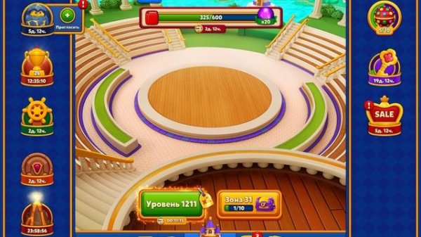 Играем вместе с вами. Royal match. Уровень 1210.