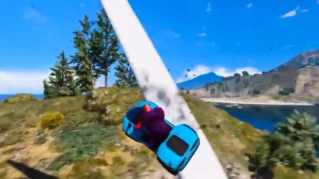 Epic Island Challenge Blazer Aqua, Spider Man, and Iron Man Superheroes in GTAV! смотреть онлайн